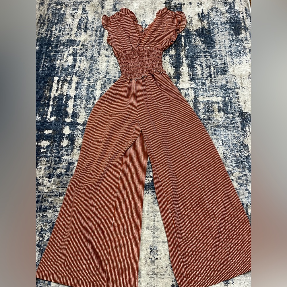 Rust colored jump suit